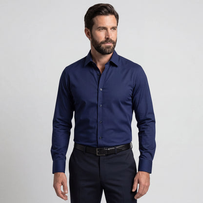Van Rijn Fashion® | Strijkvrij slim-fit overhemd