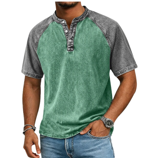 Van Rijn Fashion® | Vintage tweekleurig T-shirt