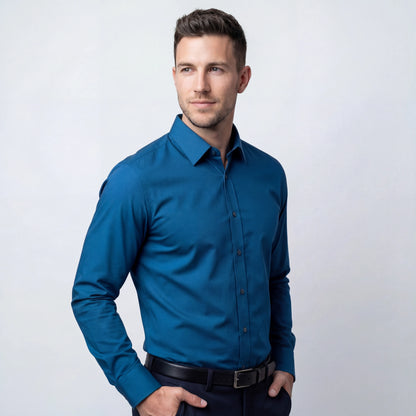 Van Rijn Fashion® | Strijkvrij slim-fit overhemd