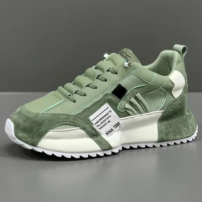 Van Rijn Fashion® | Retro patchwork sneakers