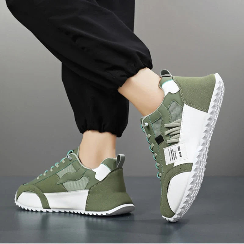 Van Rijn Fashion® | Retro patchwork sneakers