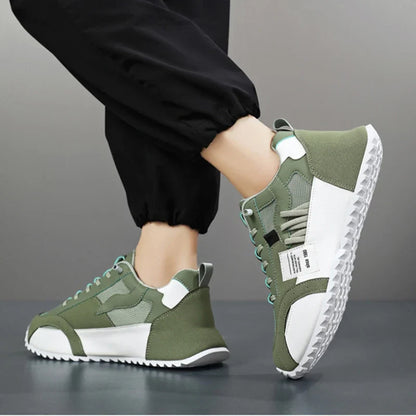 Van Rijn Fashion® | Retro patchwork sneakers