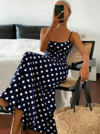 Van Rijn Fashion® | Elegante Polka Dot Midi-jurk