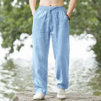 Van Rijn Fashion® | Heren Linnen Wijde Broek