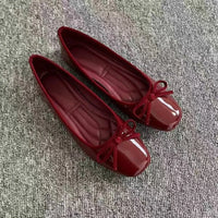 Van Rijn Fashion® | Lakleren Ballerina's met Strik