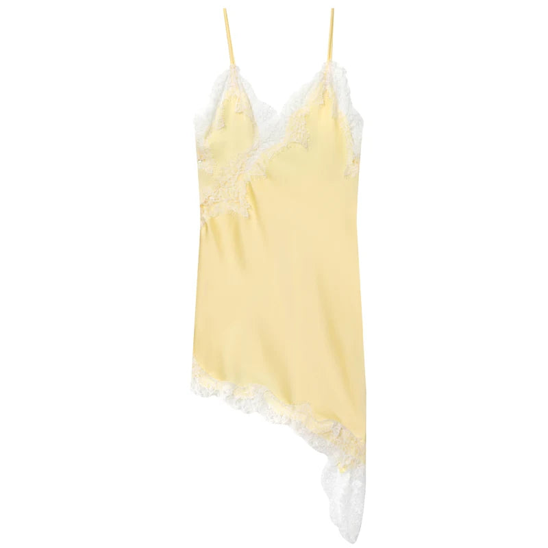 Van Rijn Fashion® | Kanten Asymmetrische Jurk