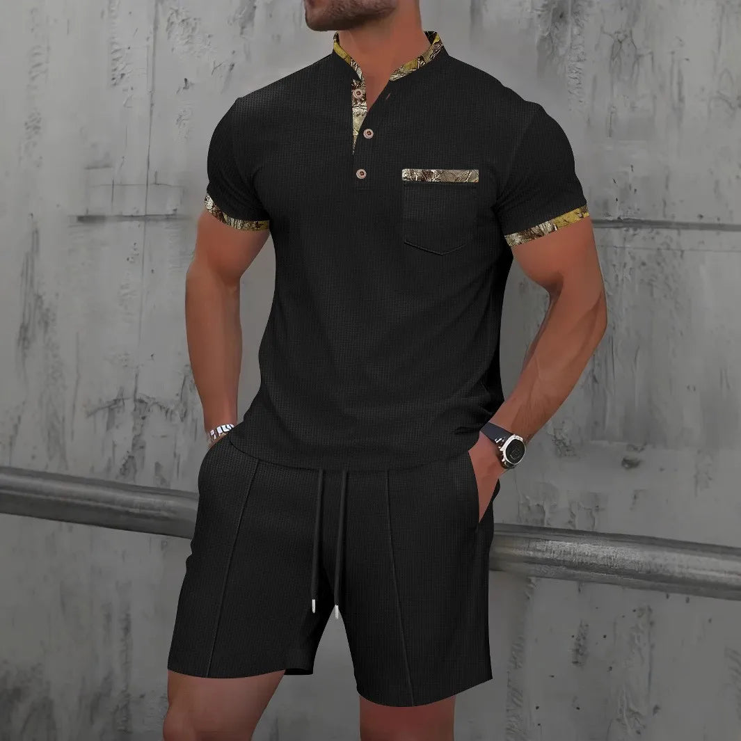 Van Rijn Fashion® | Wafel Zomerset met Shorts