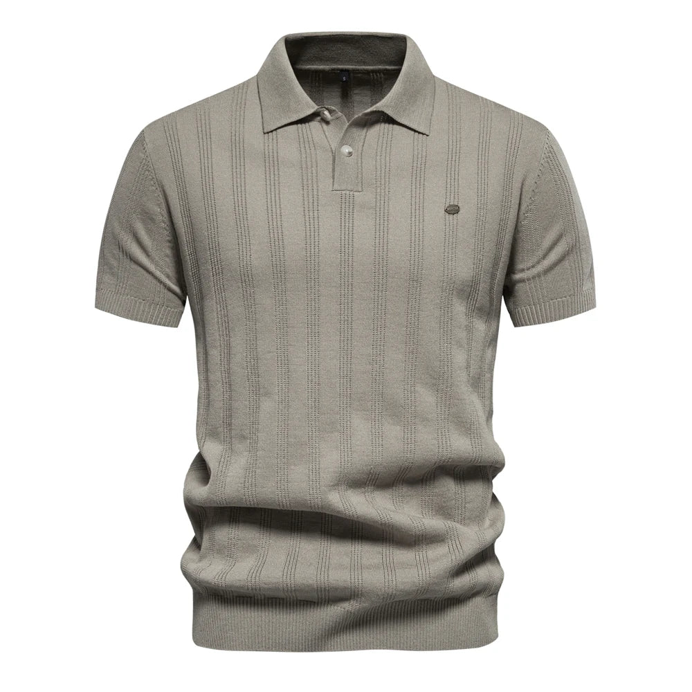 Van Rijn Fashion® | Heren Geribde Polo