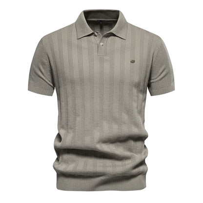 Van Rijn Fashion® | Heren Geribde Polo