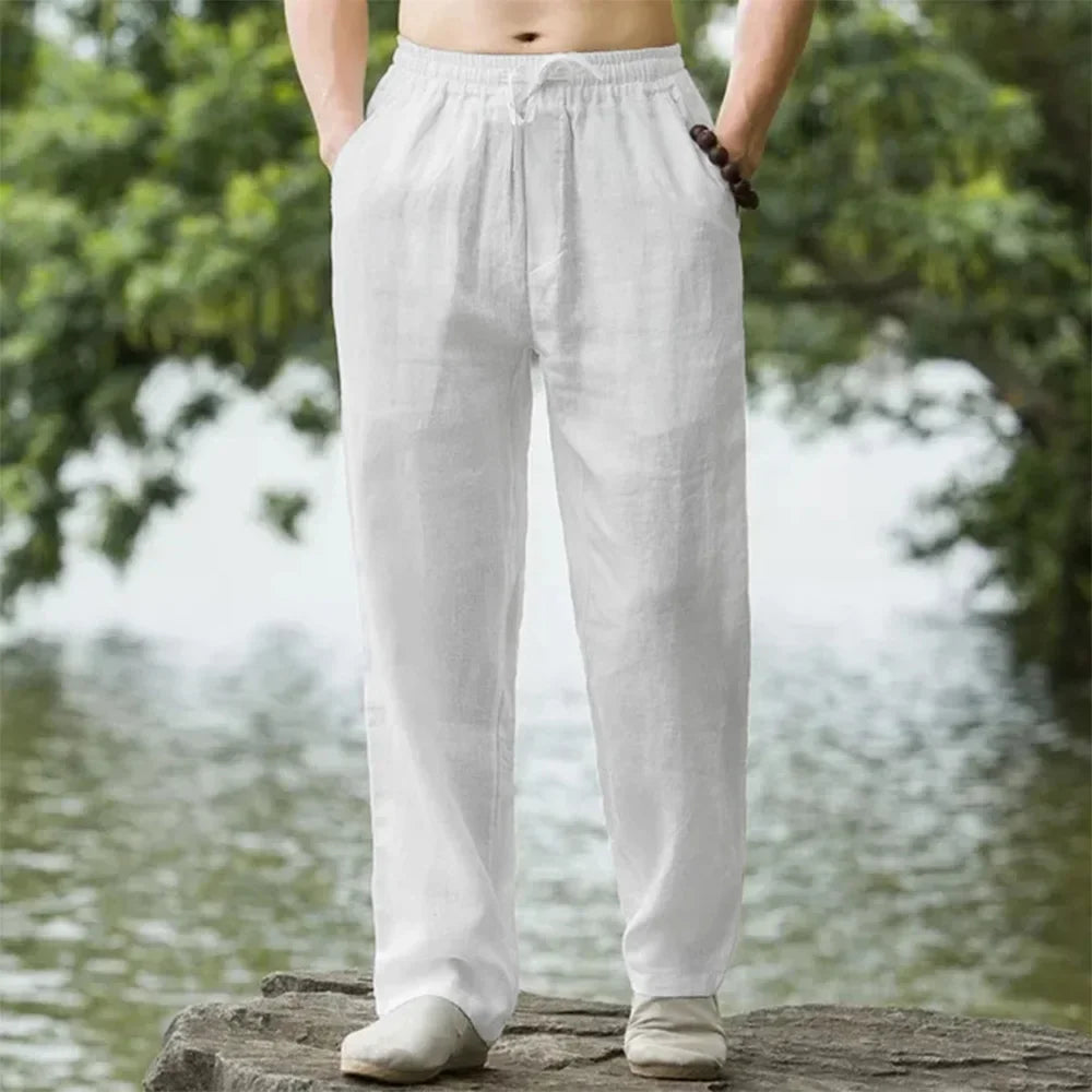 Van Rijn Fashion® | Heren Linnen Wijde Broek