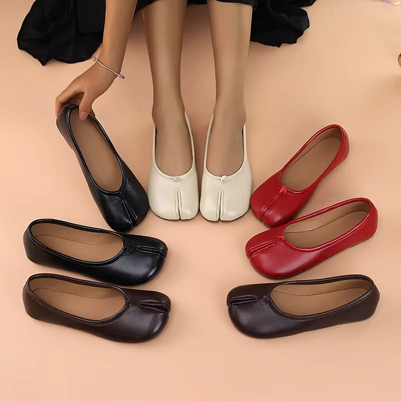 Van Rijn Fashion® | Tabi Ballerina's met Split-teen