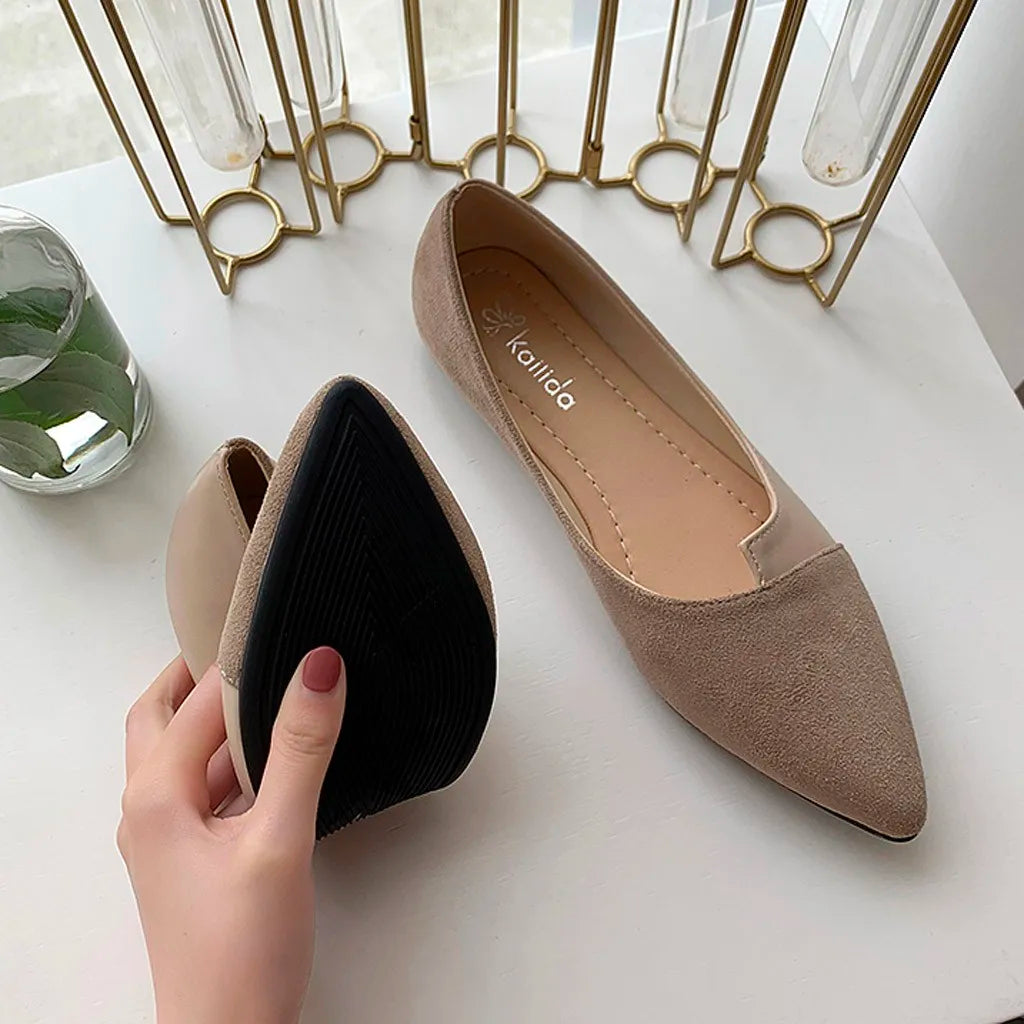 Van Rijn Fashion® | Puntige Instap Ballerina's