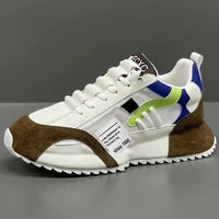 Van Rijn Fashion® | Retro patchwork sneakers
