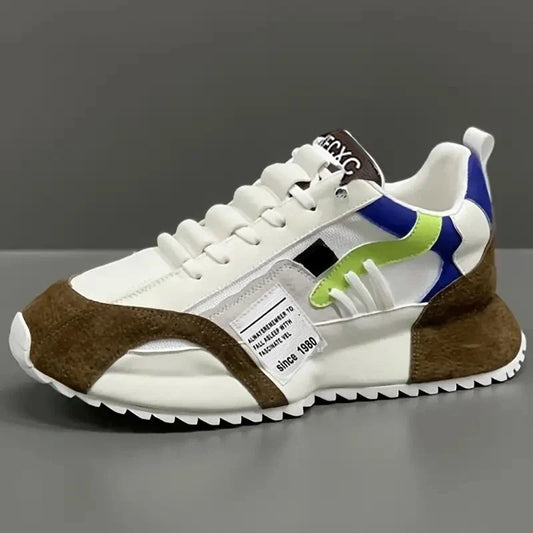 Van Rijn Fashion® | Retro patchwork sneakers