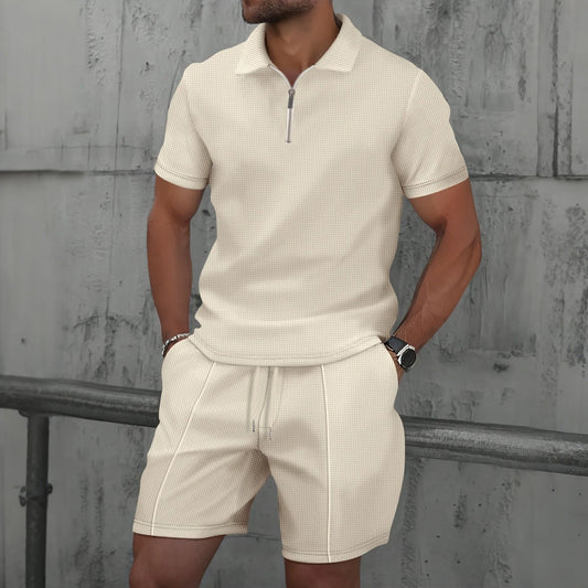 Van Rijn Fashion® | Wafel Zomerset met Shorts