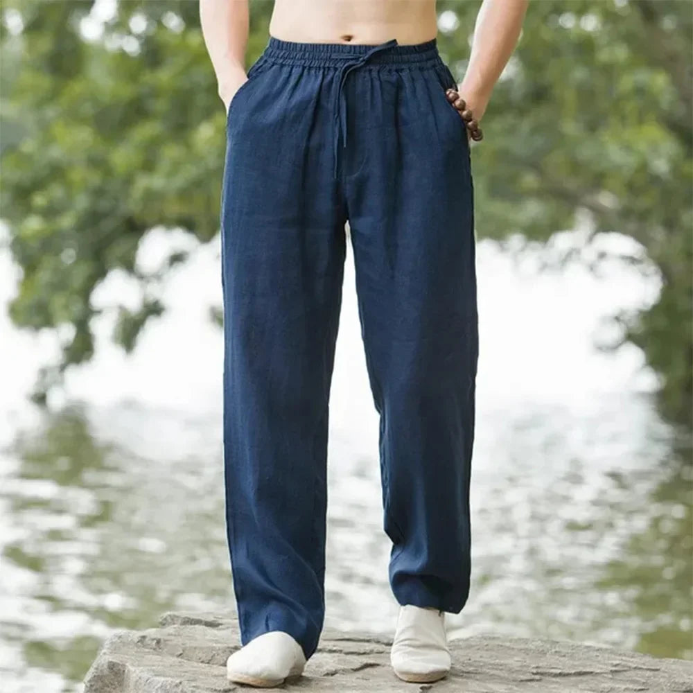 Van Rijn Fashion® | Heren Linnen Wijde Broek
