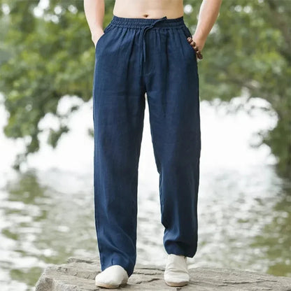 Van Rijn Fashion® | Heren Linnen Wijde Broek