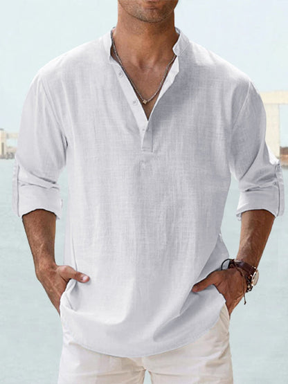 Van Rijn Fashion® | Ademend Linnen Overhemd