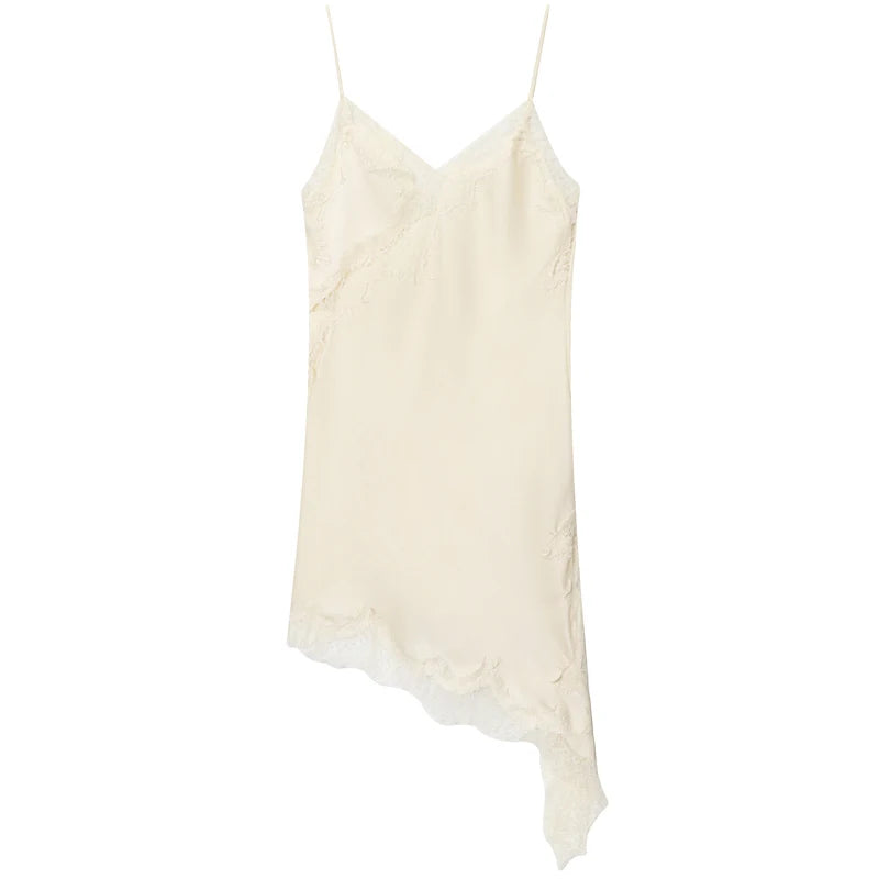 Van Rijn Fashion® | Kanten Asymmetrische Jurk