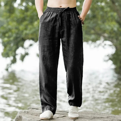 Van Rijn Fashion® | Heren Linnen Wijde Broek