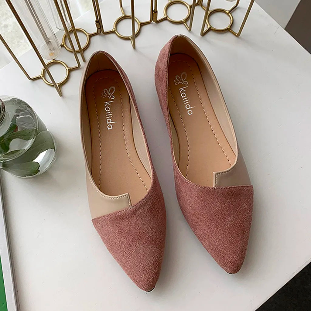 Van Rijn Fashion® | Puntige Instap Ballerina's