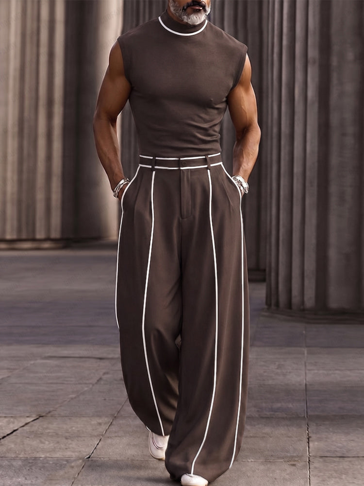 Van Rijn Fashion® | Tweedelige set met contraststreep