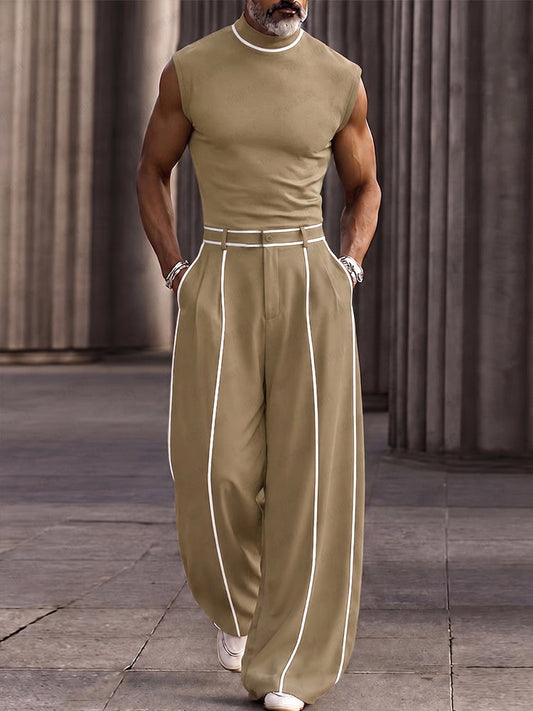 Van Rijn Fashion® | Tweedelige set met contraststreep