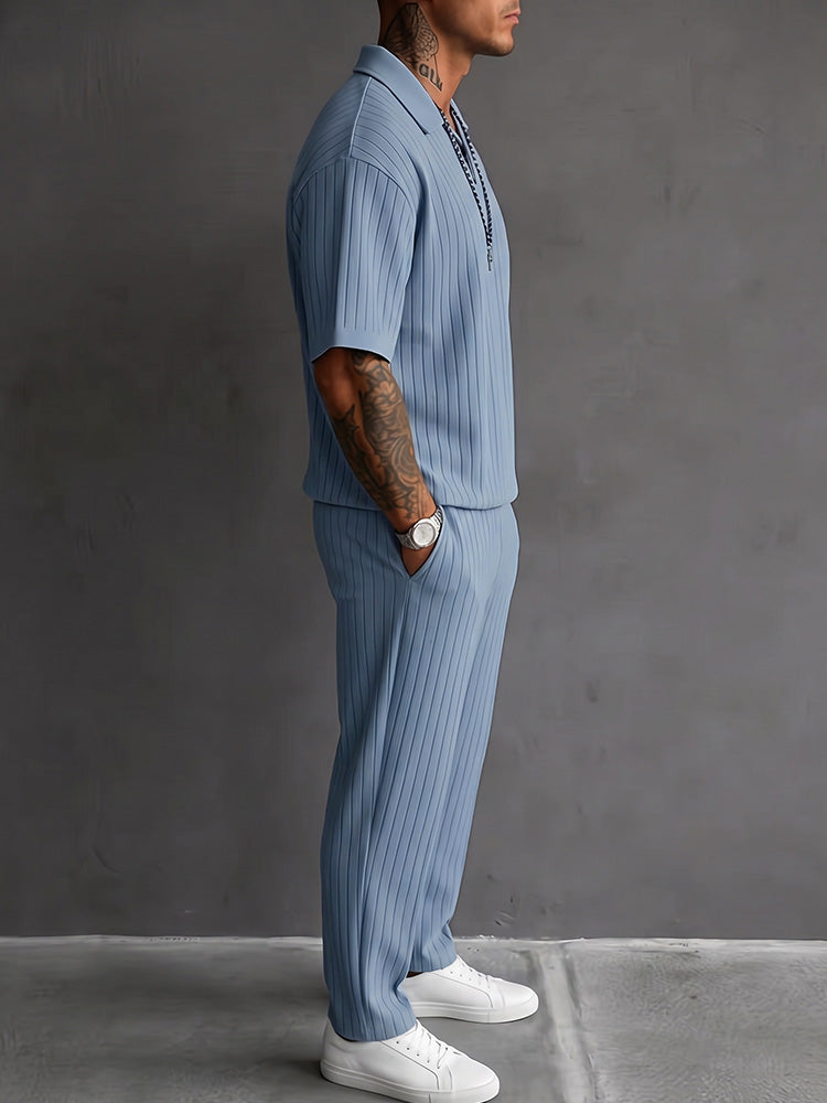 Van Rijn Fashion® | Getextureerde poloset