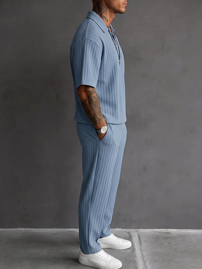 Van Rijn Fashion® | Getextureerde poloset