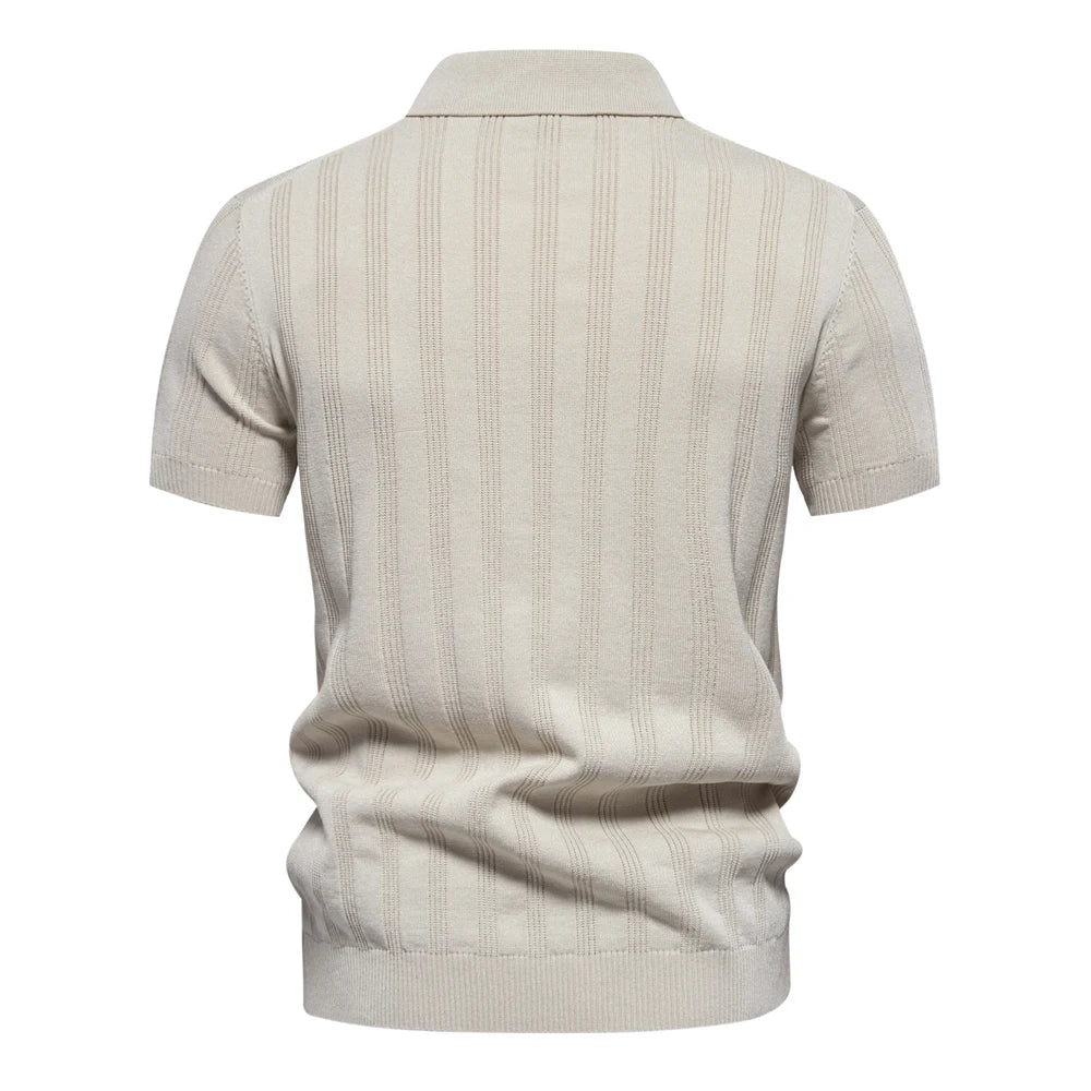 Van Rijn Fashion® | Heren Geribde Polo
