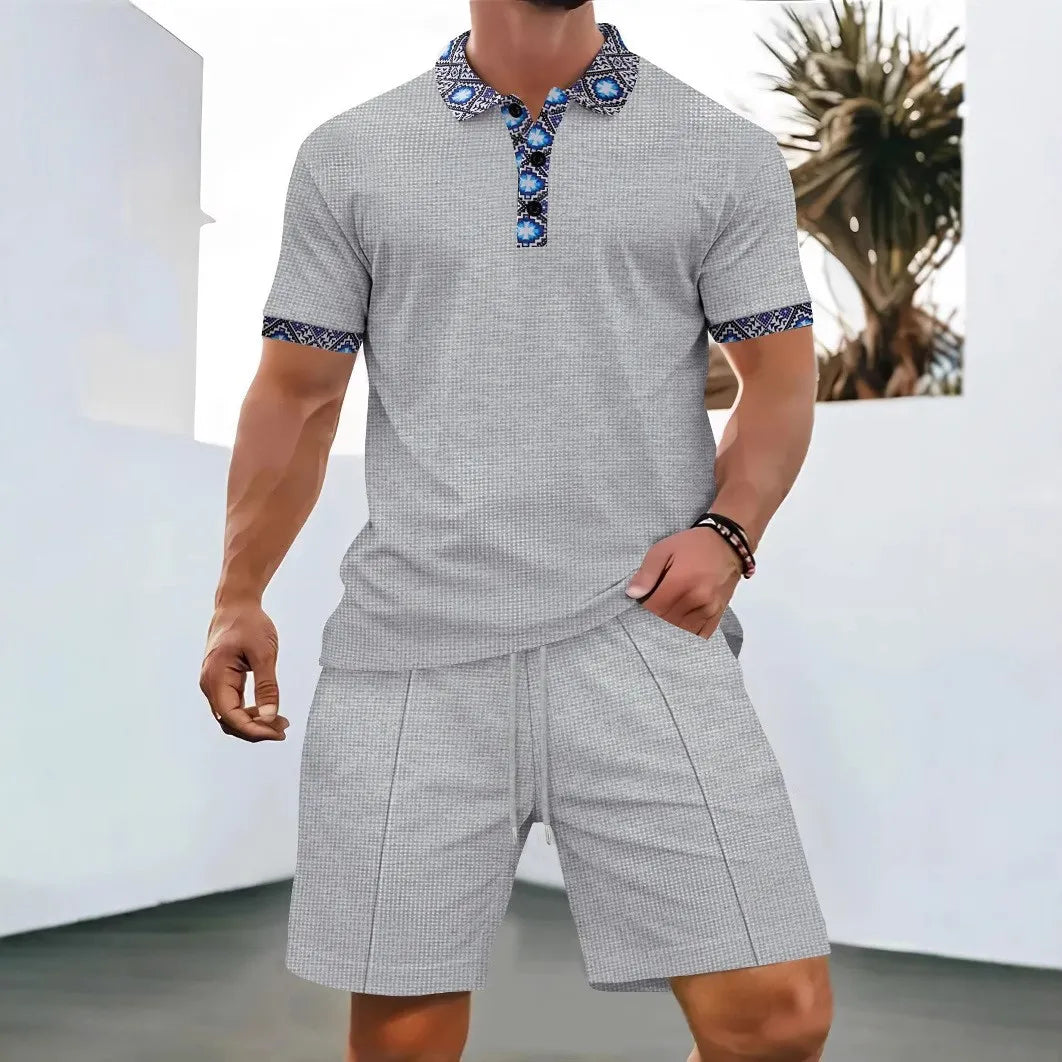 Van Rijn Fashion® | Wafel Zomerset met Shorts