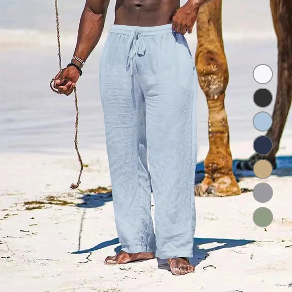 Van Rijn Fashion® | Heren Linnen Wijde Broek
