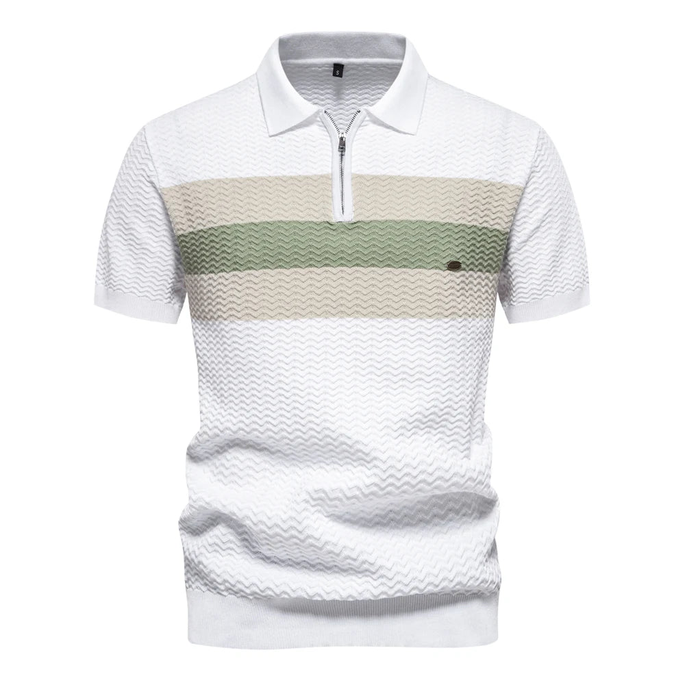Van Rijn Fashion® | Heren Geribde Polo