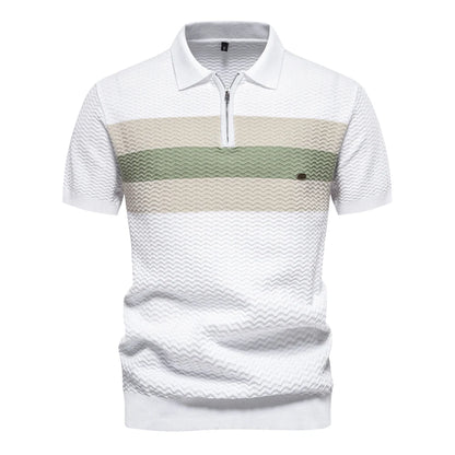Van Rijn Fashion® | Heren Geribde Polo
