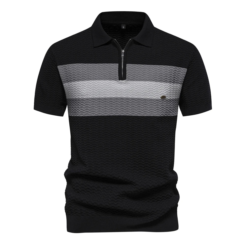 Van Rijn Fashion® | Heren Geribde Polo