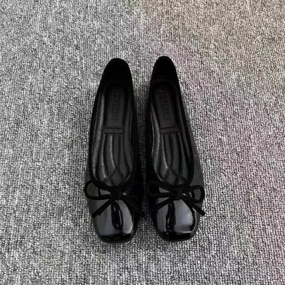 Van Rijn Fashion® | Lakleren Ballerina's met Strik