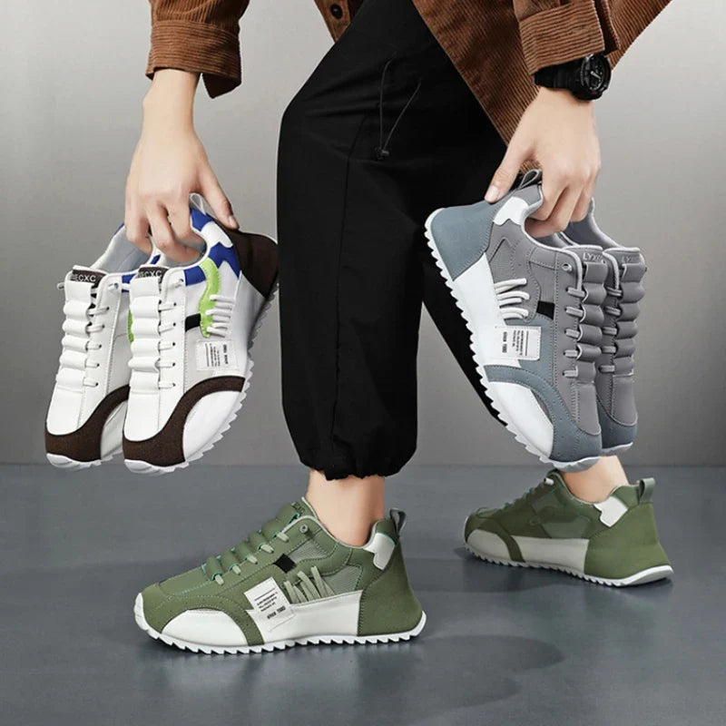 Van Rijn Fashion® | Retro patchwork sneakers