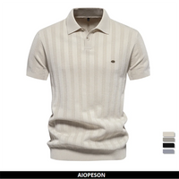 Van Rijn Fashion® | Heren Geribde Polo