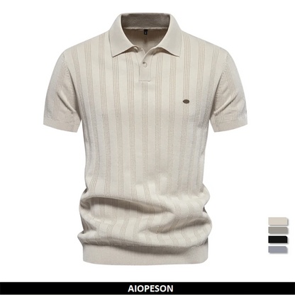 Van Rijn Fashion® | Heren Geribde Polo