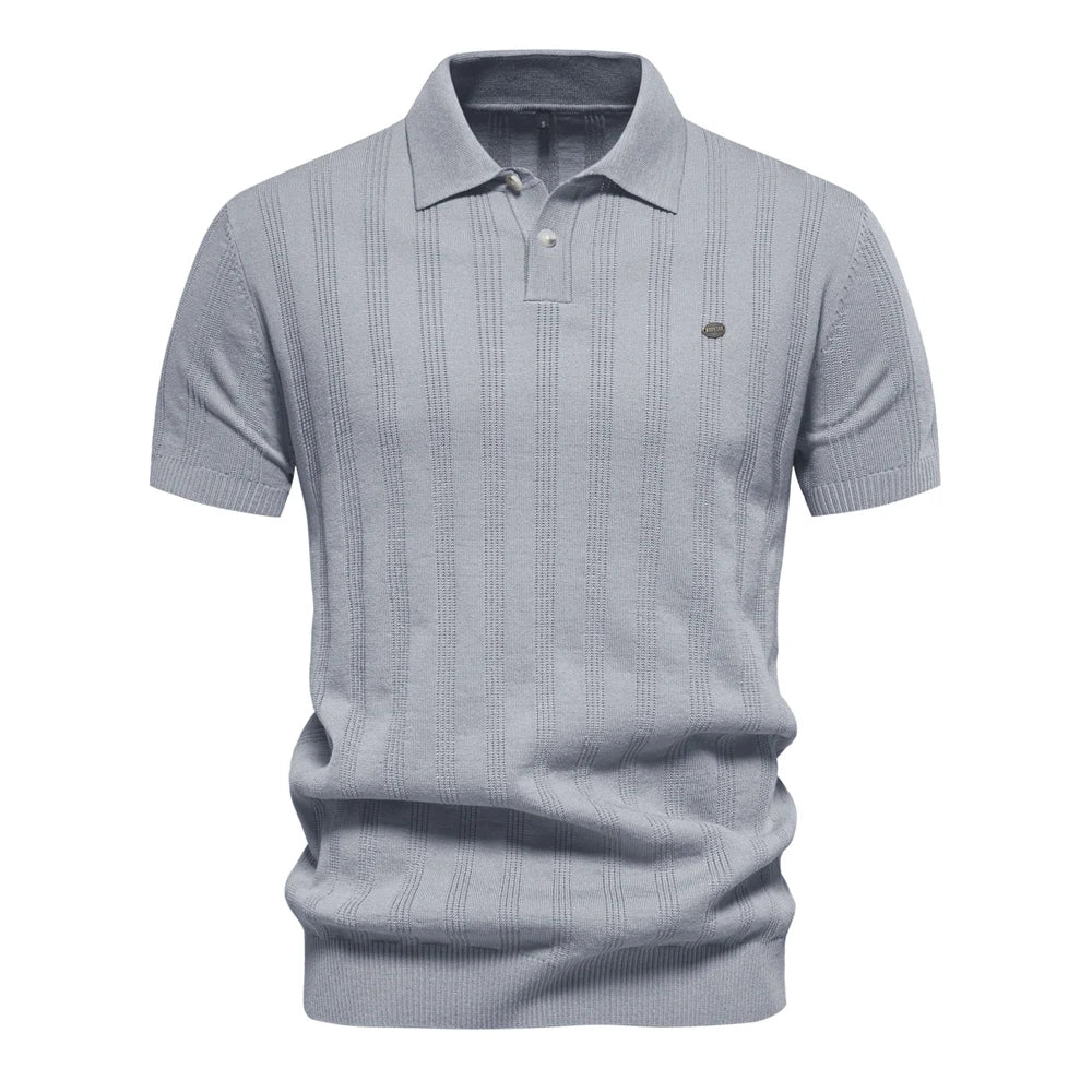 Van Rijn Fashion® | Heren Geribde Polo