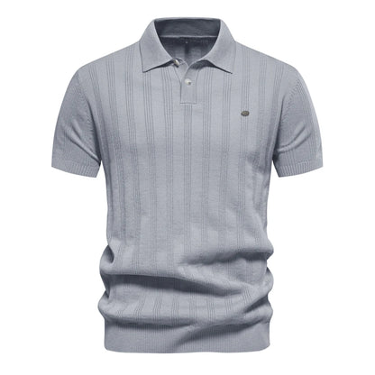 Van Rijn Fashion® | Heren Geribde Polo