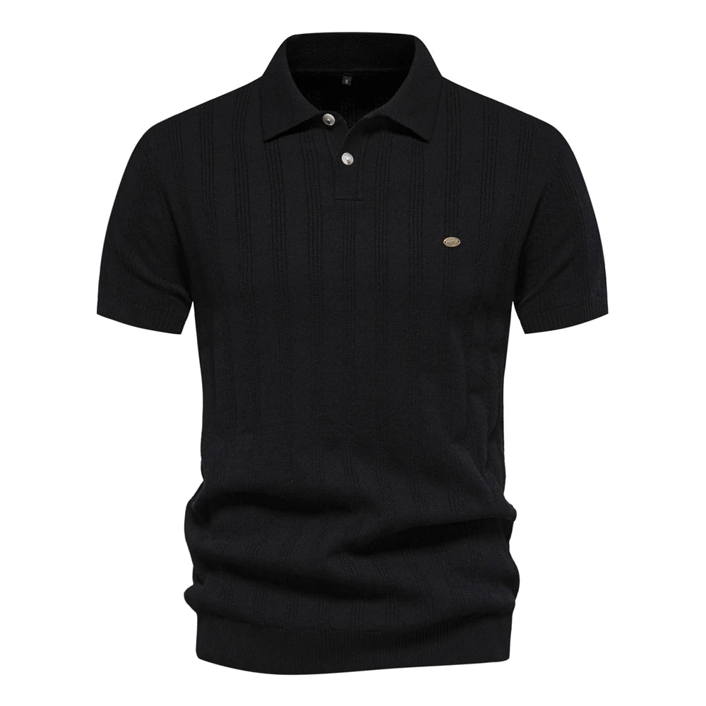 Van Rijn Fashion® | Heren Geribde Polo