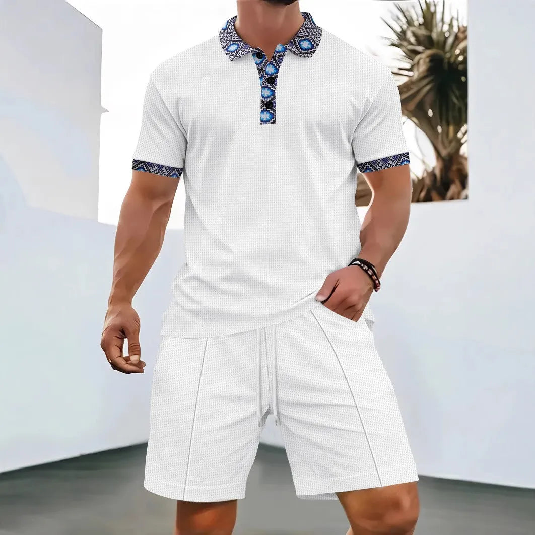Van Rijn Fashion® | Wafel Zomerset met Shorts