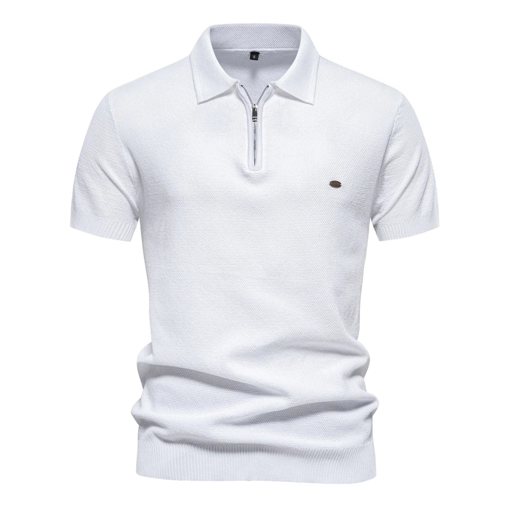 Van Rijn Fashion® | Heren Geribde Polo