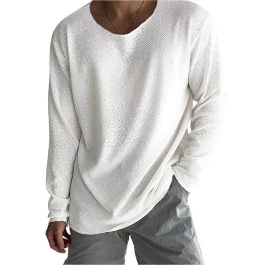 Van Rijn Fashion® | Lichtgewicht Heren Longsleeve Shirt