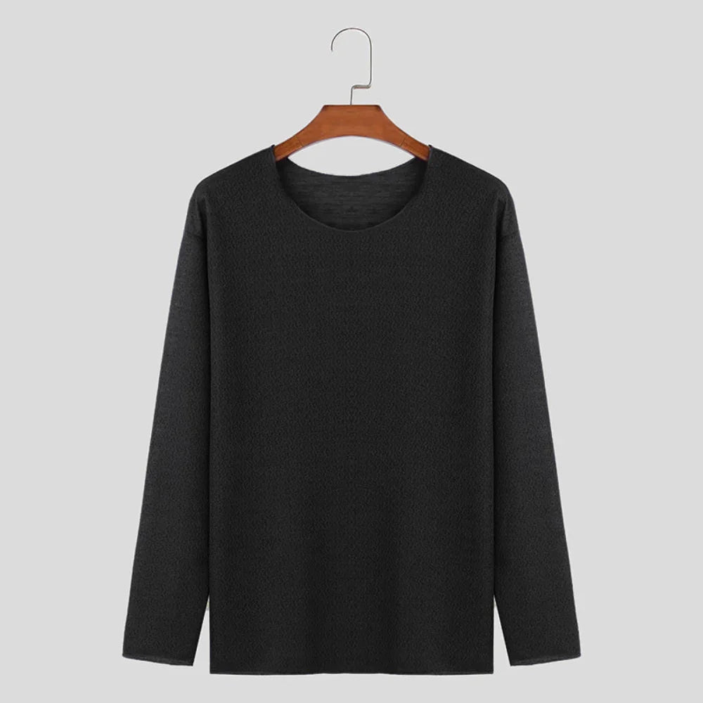 Van Rijn Fashion® | Lichtgewicht Heren Longsleeve Shirt