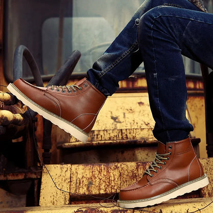 Van Rijn Fashion® | Gevoerde Retro Veterlaars