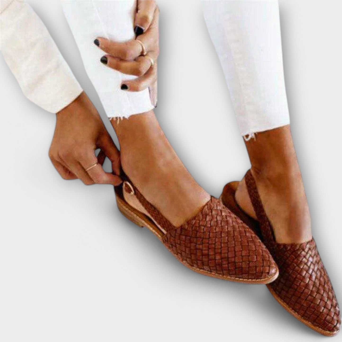 Van Rijn Fashion® | Gevlochten slingback loafer