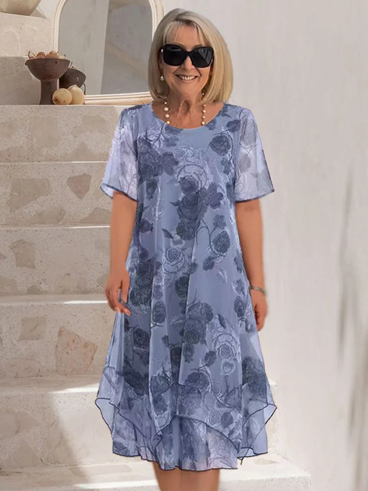 Van Rijn Fashion® | Elegante Geplooide Jurk