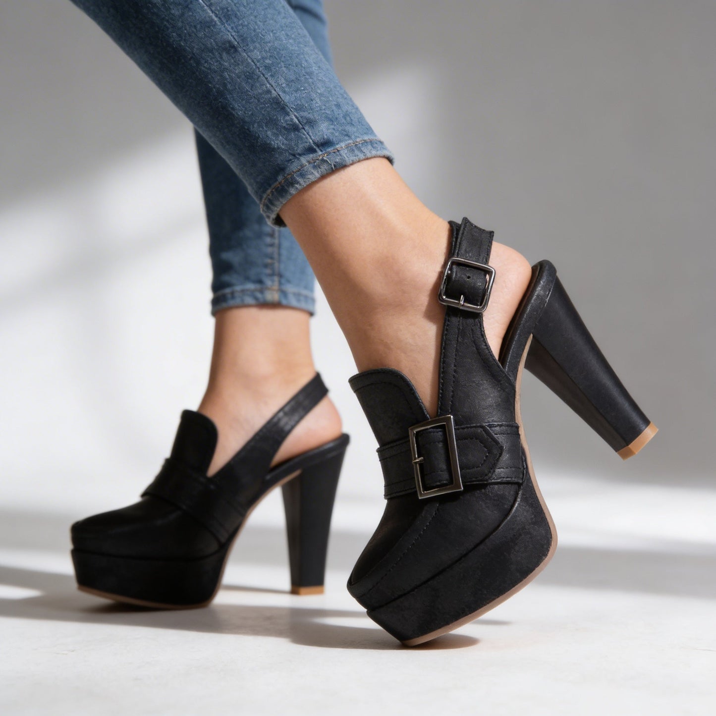 Van Rijn Fashion® | Comfortabele leren dames hakken